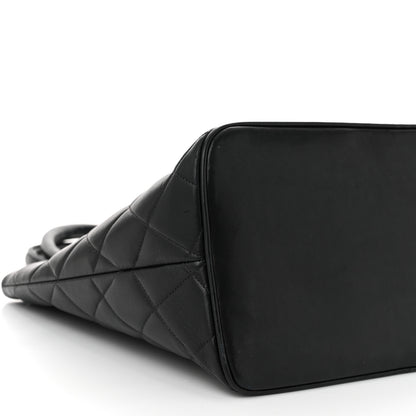 Chanel Lambskin Quilted Medallion Tote Black 10 of 12