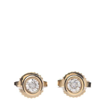 Tiffany 18K Yellow Gold Diamond .16ctw Elsa Peretti Diamonds By The Yard Earrings 1 of 4