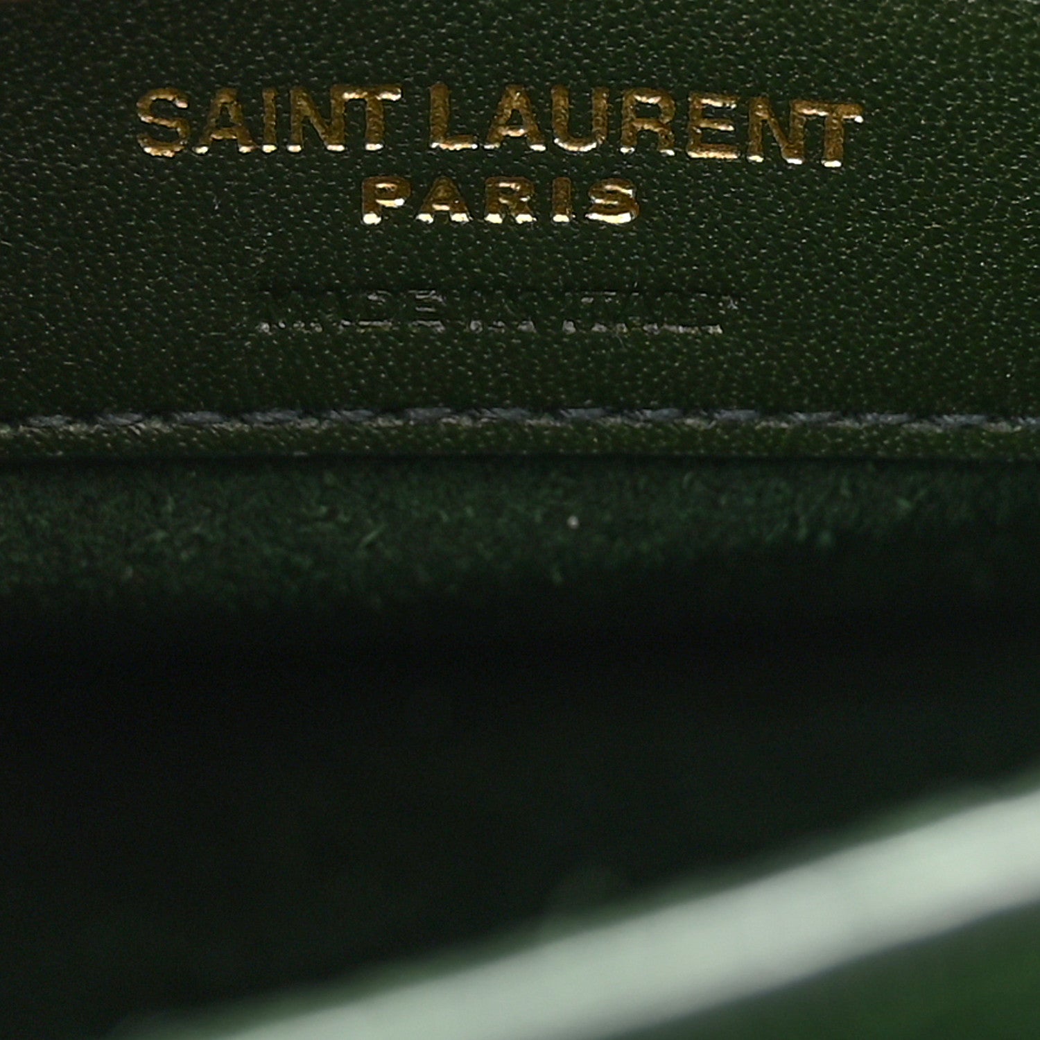 Saint Laurent Calfskin Snakeskin Suede Medium Monogram Sunset Vert Fonce 6 of 11