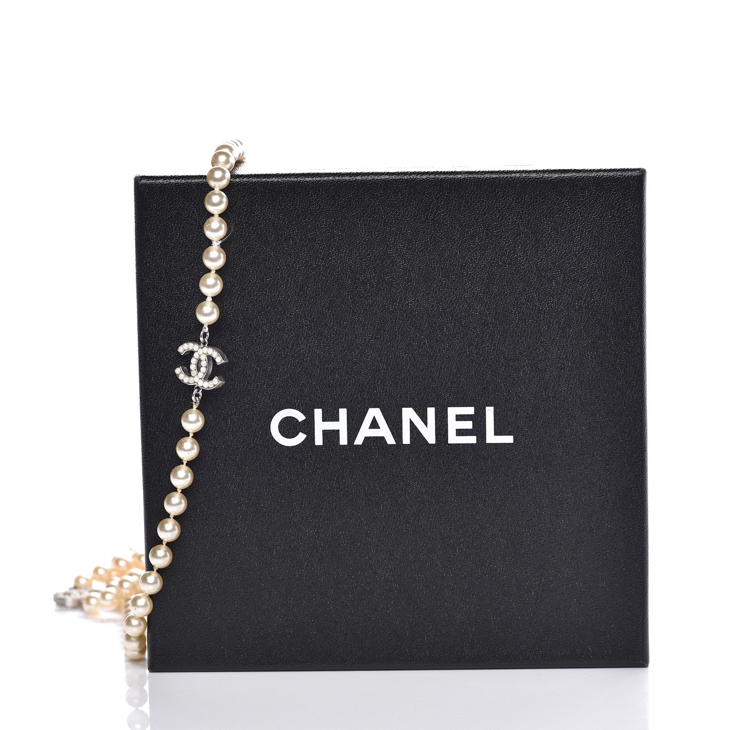 Chanel Pearl CC Long Necklace Light Gold 7 of 7