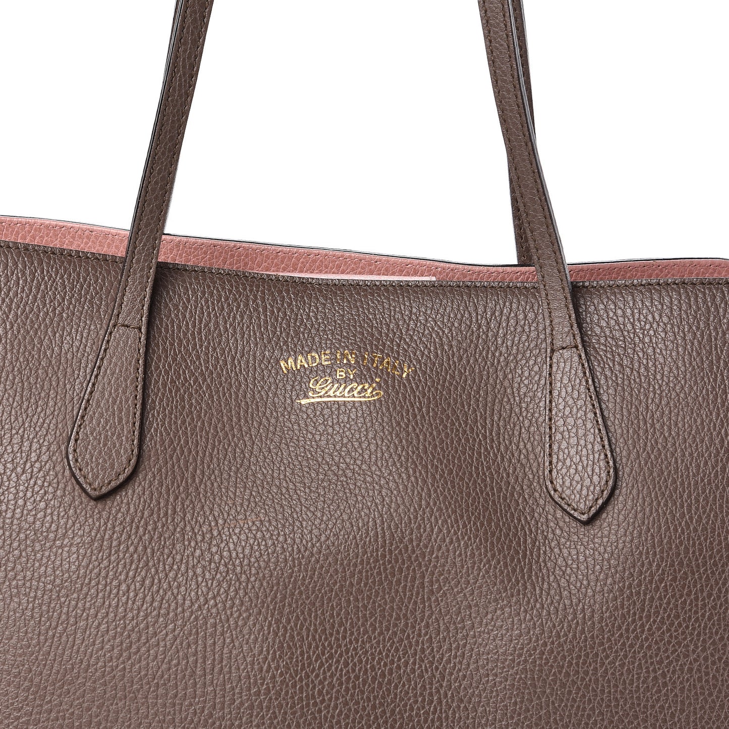 Dollar Calfskin Medium Swing Tote Grey Field Soft Pink