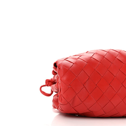 Bottega Veneta Nappa Intrecciato The Mini Pouch Bright Red 8 of 9