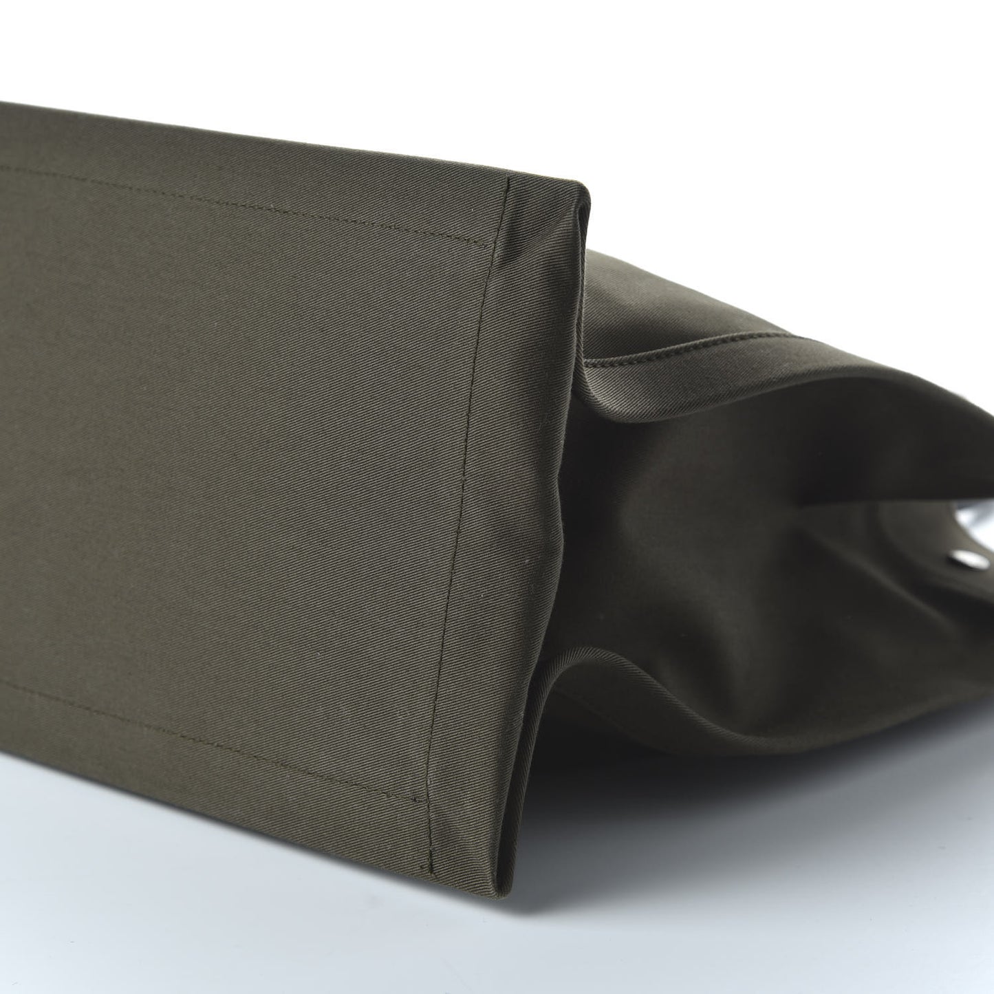 Linen Calfskin Rive Gauche Tote Khaki