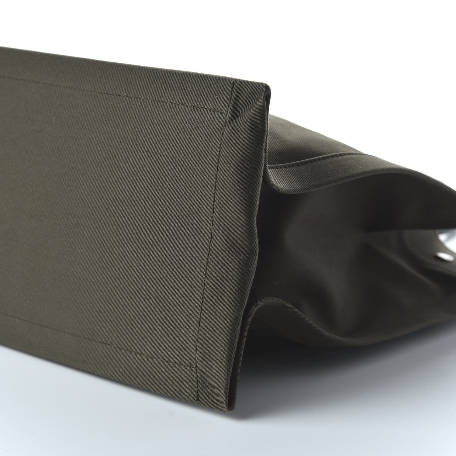 Saint Laurent Linen Calfskin Rive Gauche Tote Khaki 7 of 9