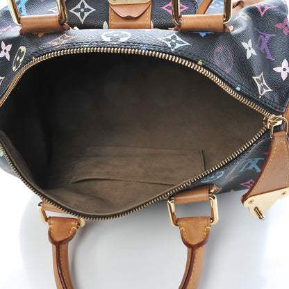 Louis Vuitton Monogram Multicolor Speedy 30 Black 5 of 7