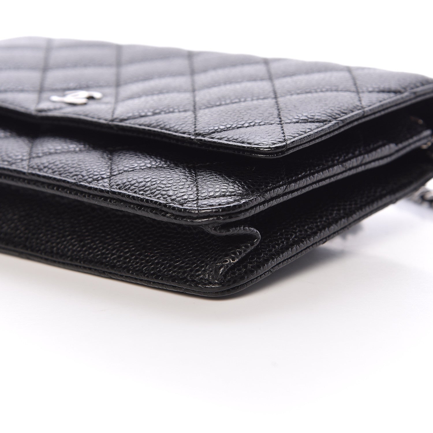 Chanel Caviar Quilted Wallet On Chain WOC Black 10 of 12