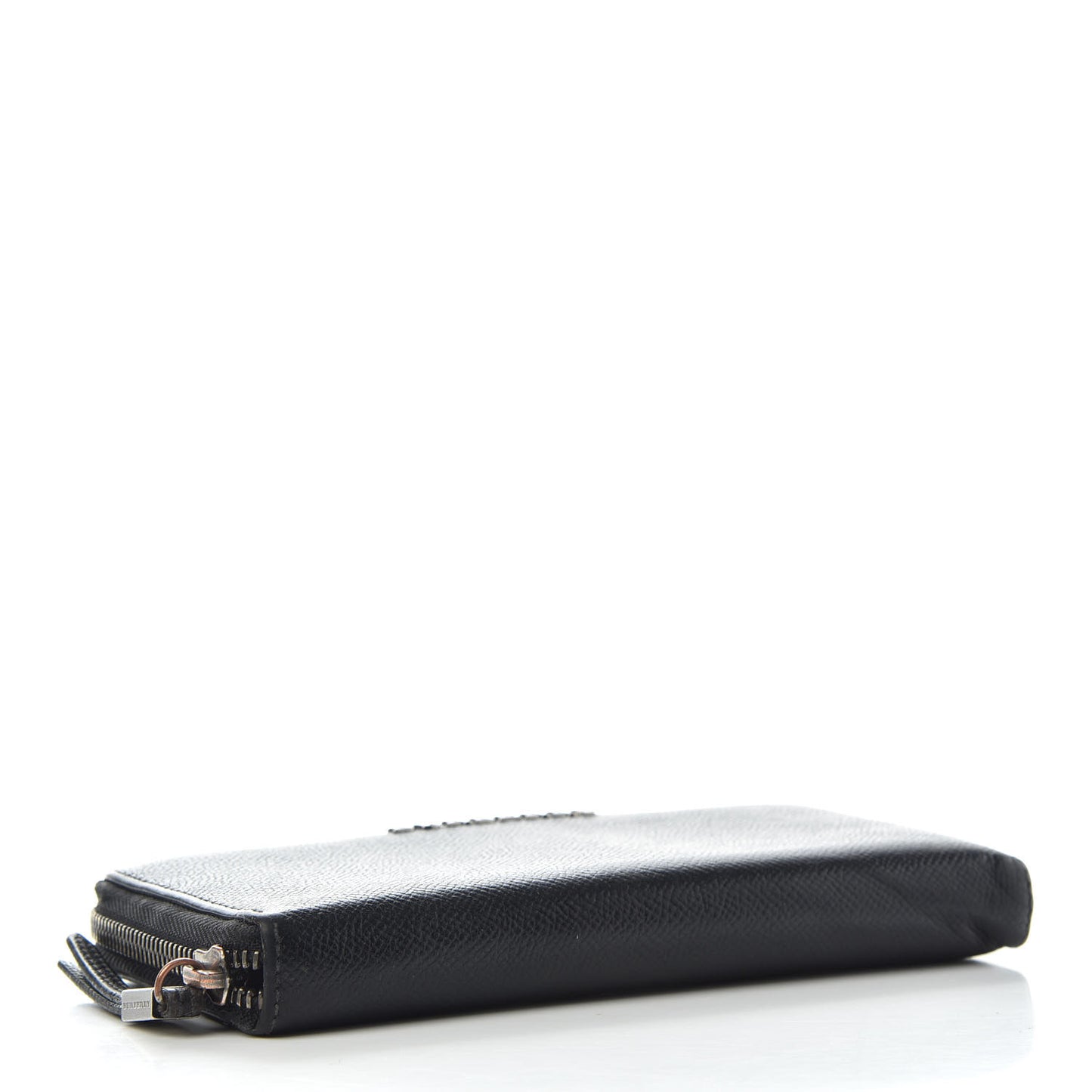 Calfskin Zip Around Wallet Black