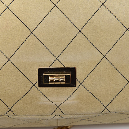 Chanel Suede Quilted 2.55 Reissue Hanger Flap 225 Beige 9 of 16