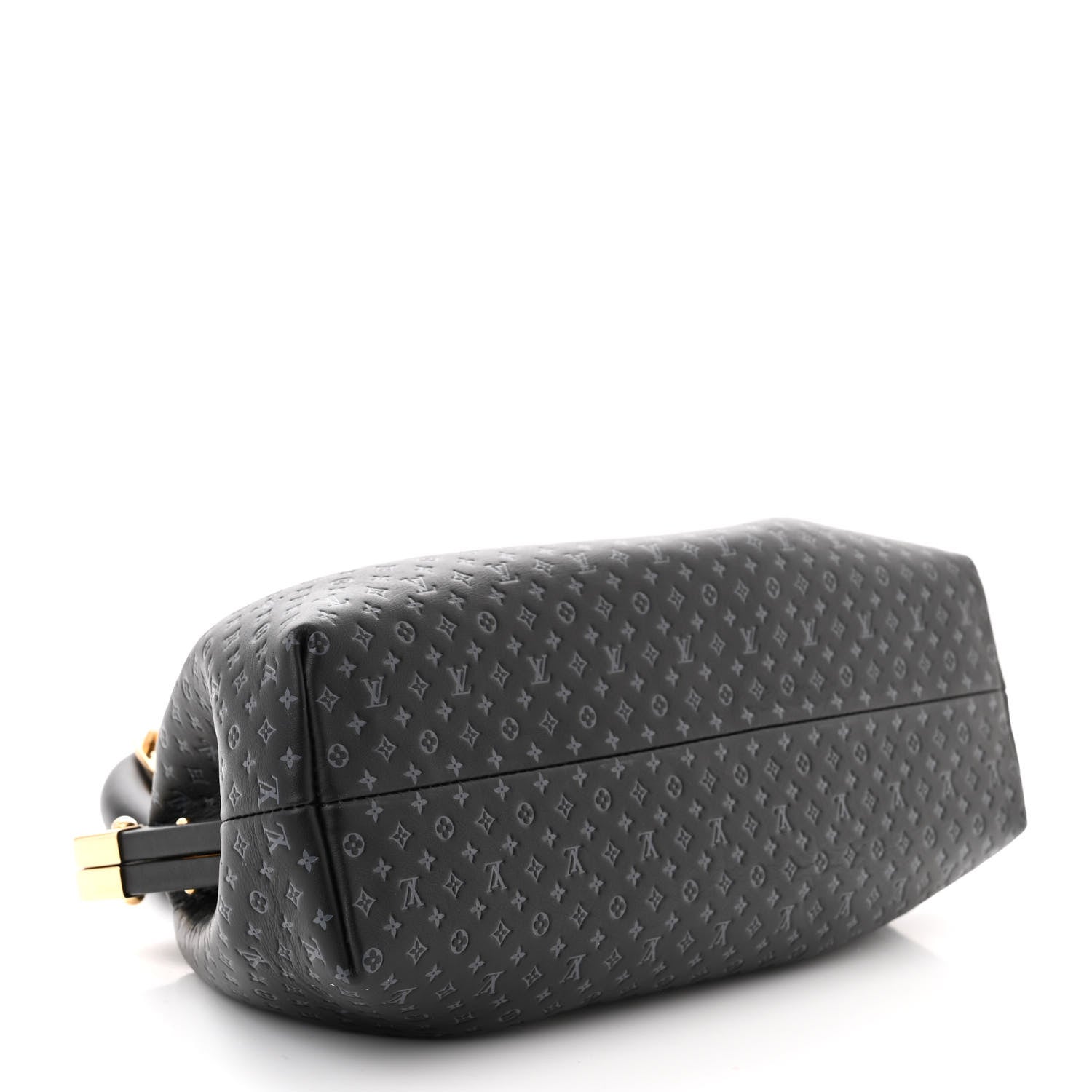 Louis Vuitton Calfskin Nanogram Embossed Clutch Black 4 of 9