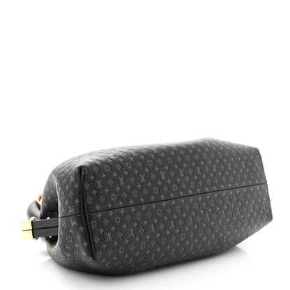 Louis Vuitton Calfskin Nanogram Embossed Clutch Black 4 of 9