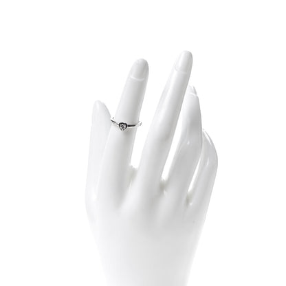 Cartier 18K White Gold Diamond D'Amour Heart Ring 49 5 2 of 5