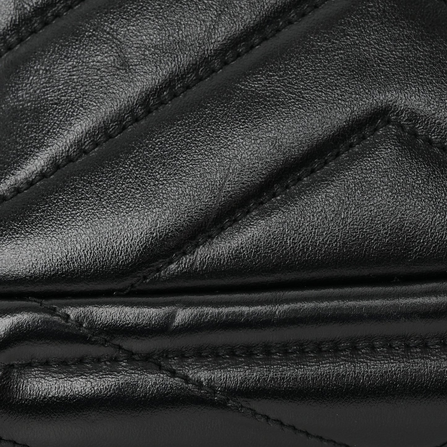 Calfskin Y Quilted Monogram Toy Loulou Crossbody Bag Black