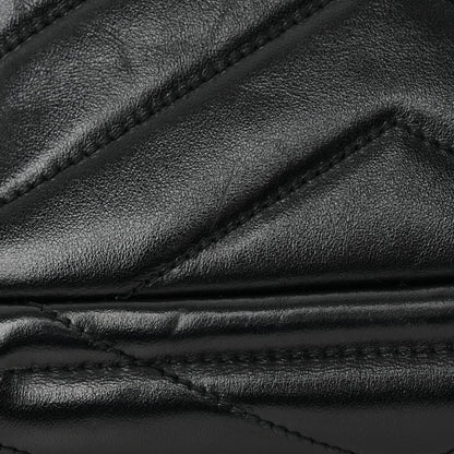 Saint Laurent Calfskin Y Quilted Monogram Toy Loulou Crossbody Bag Black 16 of 19