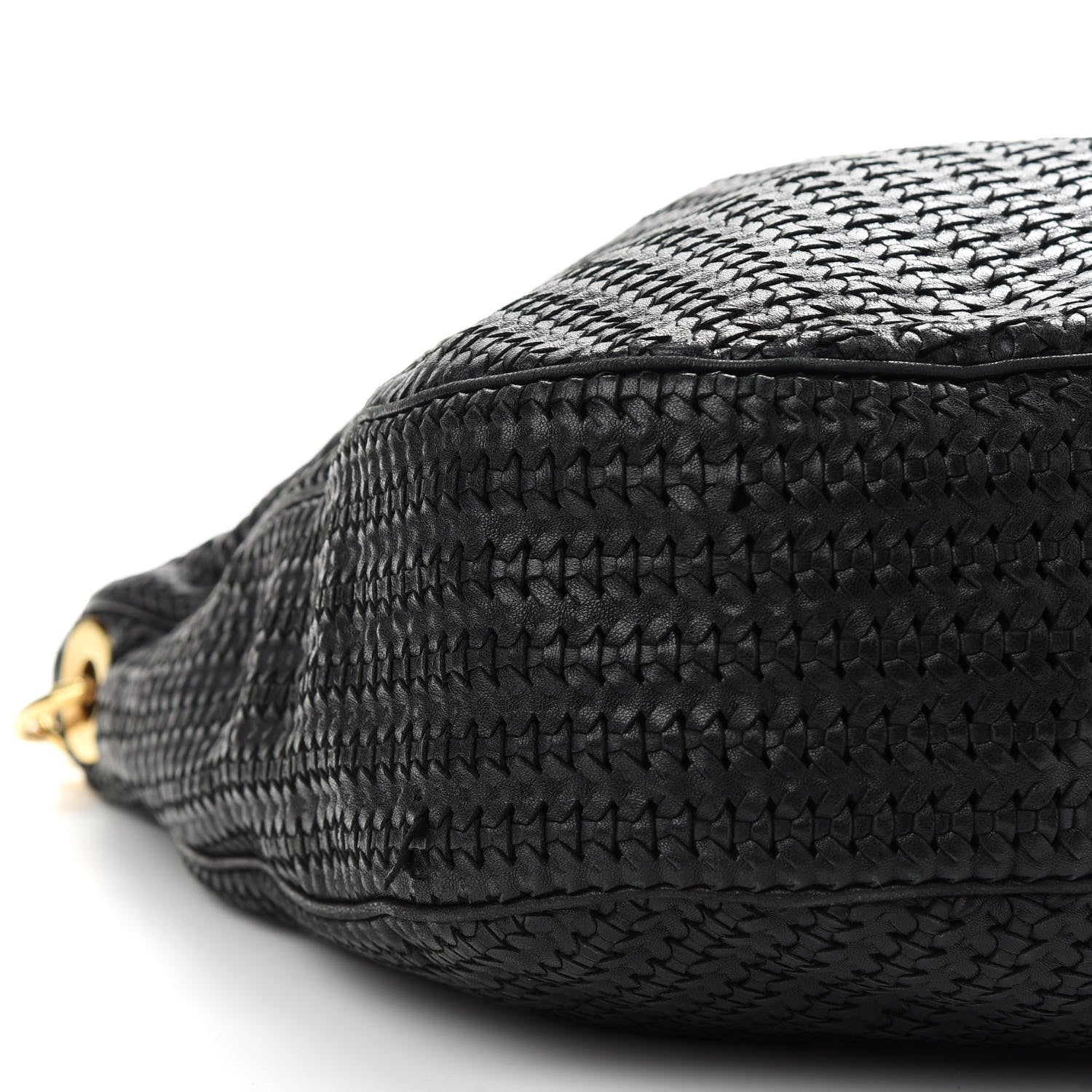 Christian Dior Lambskin Woven Dior Soft Hobo Black 12 of 13
