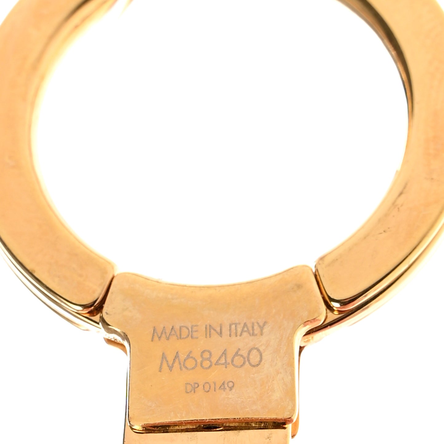 Brass Monogram Blooming Flowers Bag Charm Key Holder Rose Ballerine