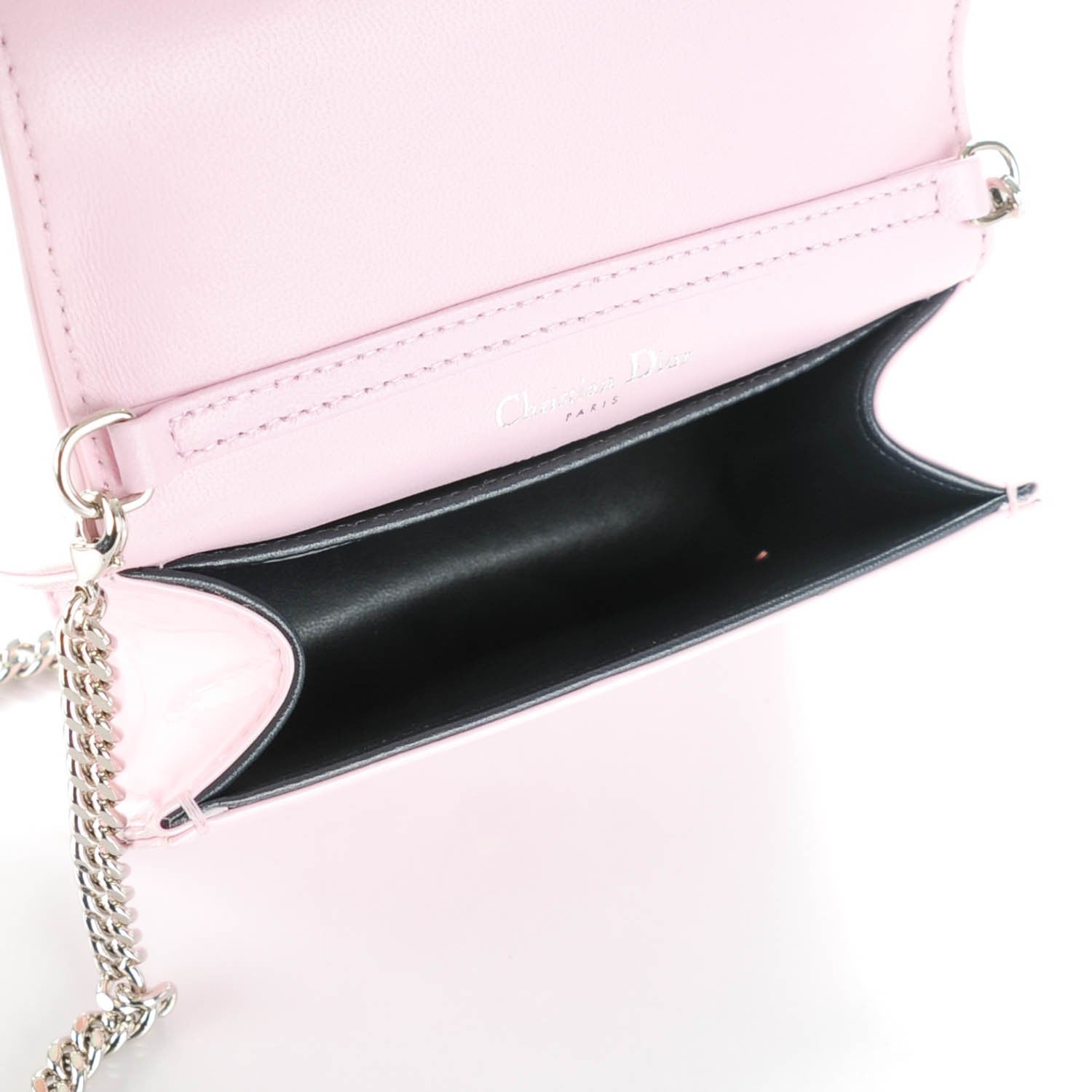 Christian Dior Patent Micro-Cannage Baby Diorama Flap Bag Pale Pink 5 of 6