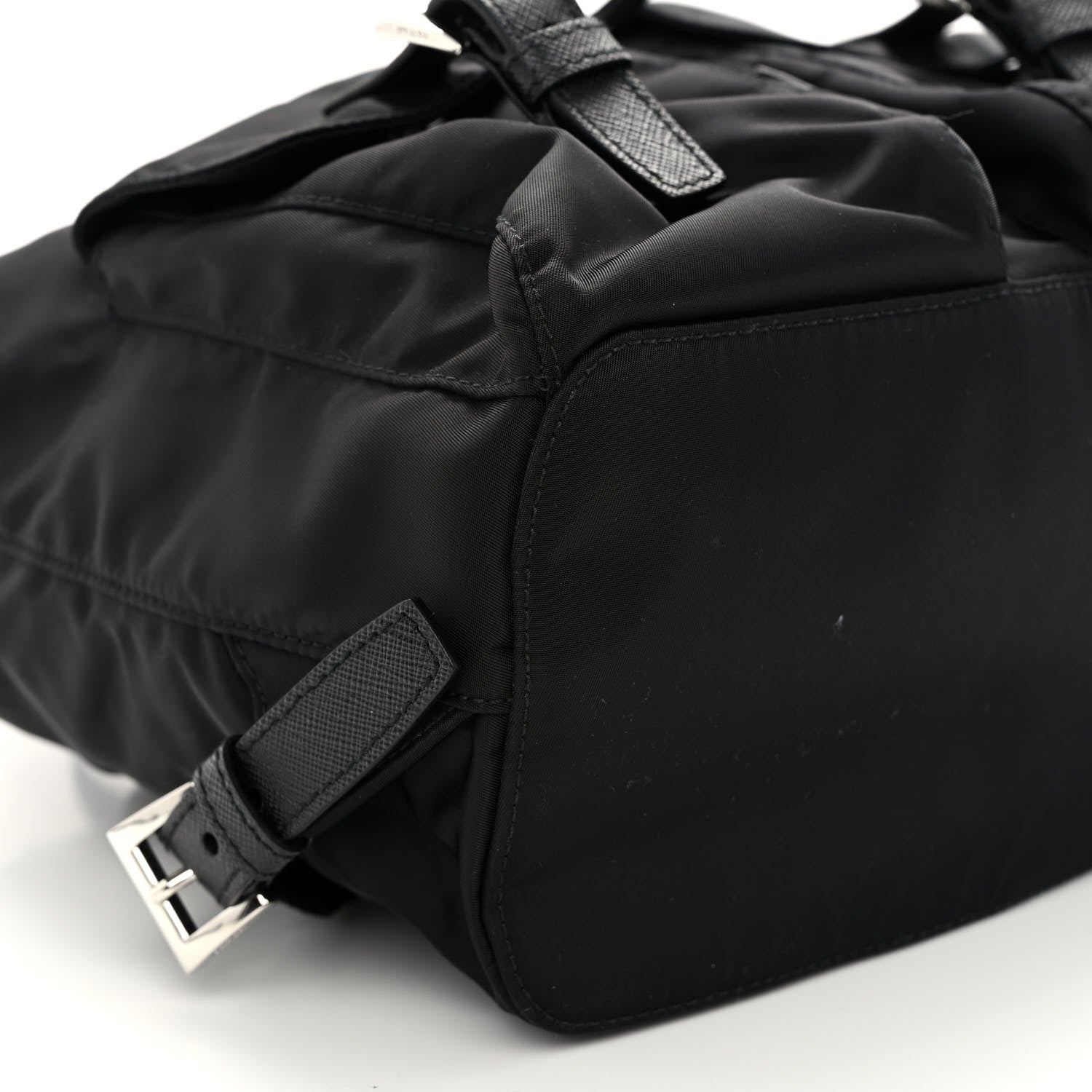 Prada Tessuto Nylon Saffiano Small Backpack Black 7 of 8