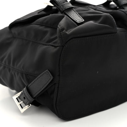 Prada Tessuto Nylon Saffiano Small Backpack Black 7 of 8