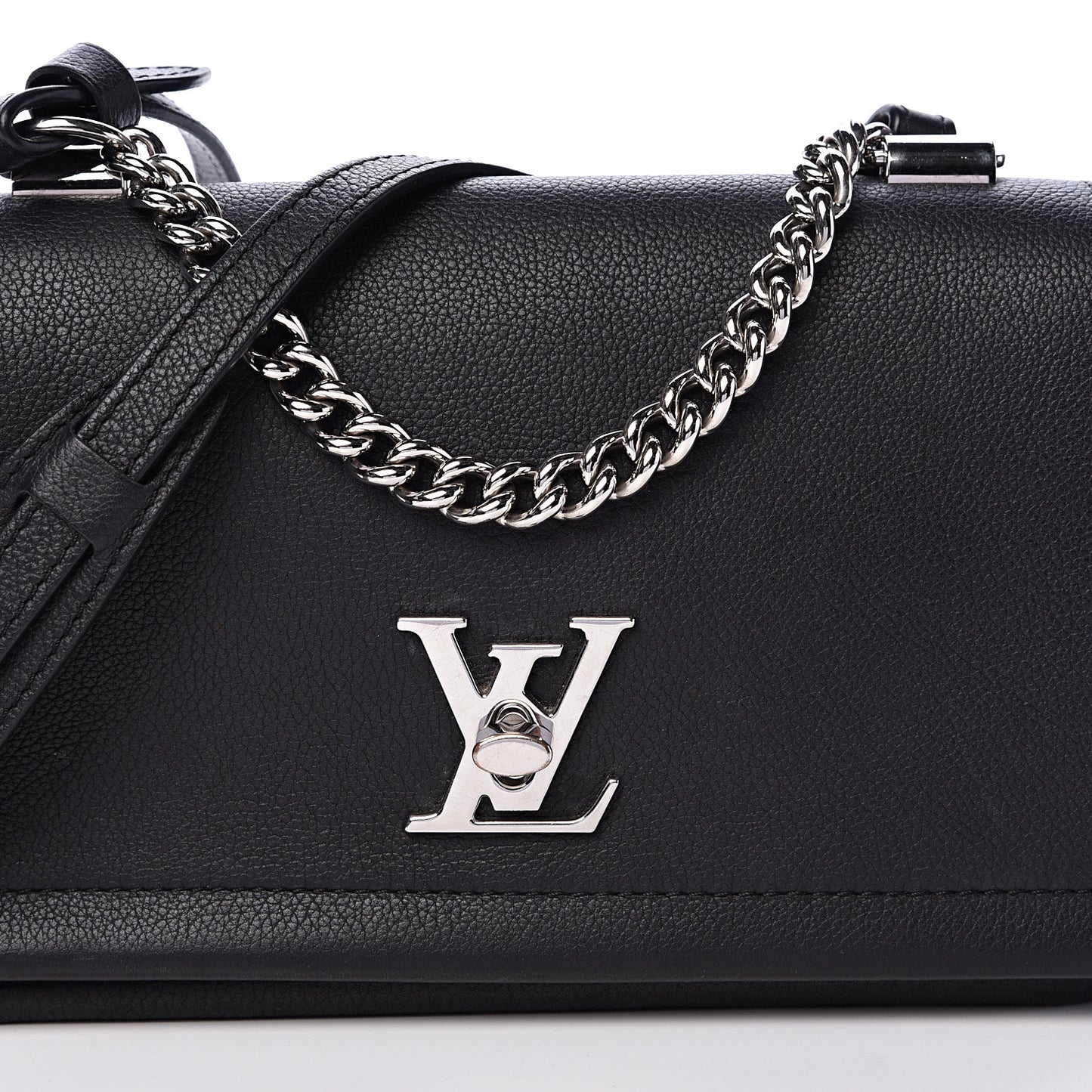 Calfskin Lockme II Chain Bag BB Black