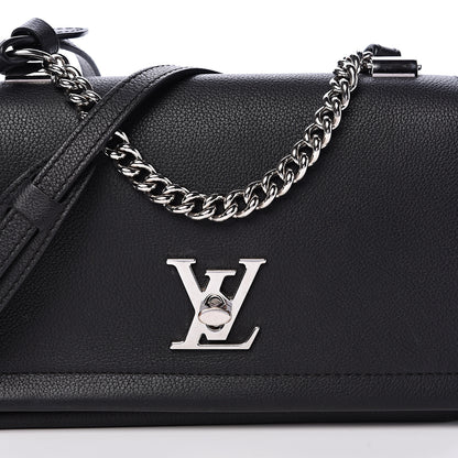 Louis Vuitton Calfskin Lockme II Chain Bag BB Black 8 of 14