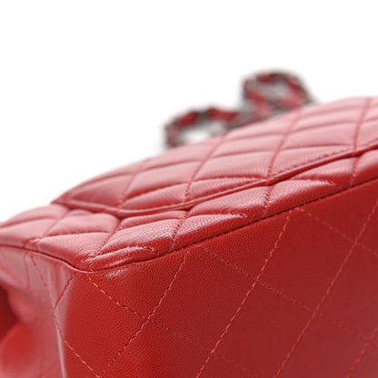Chanel Lambskin Quilted Mini Rectangular Flap Red 13 of 14