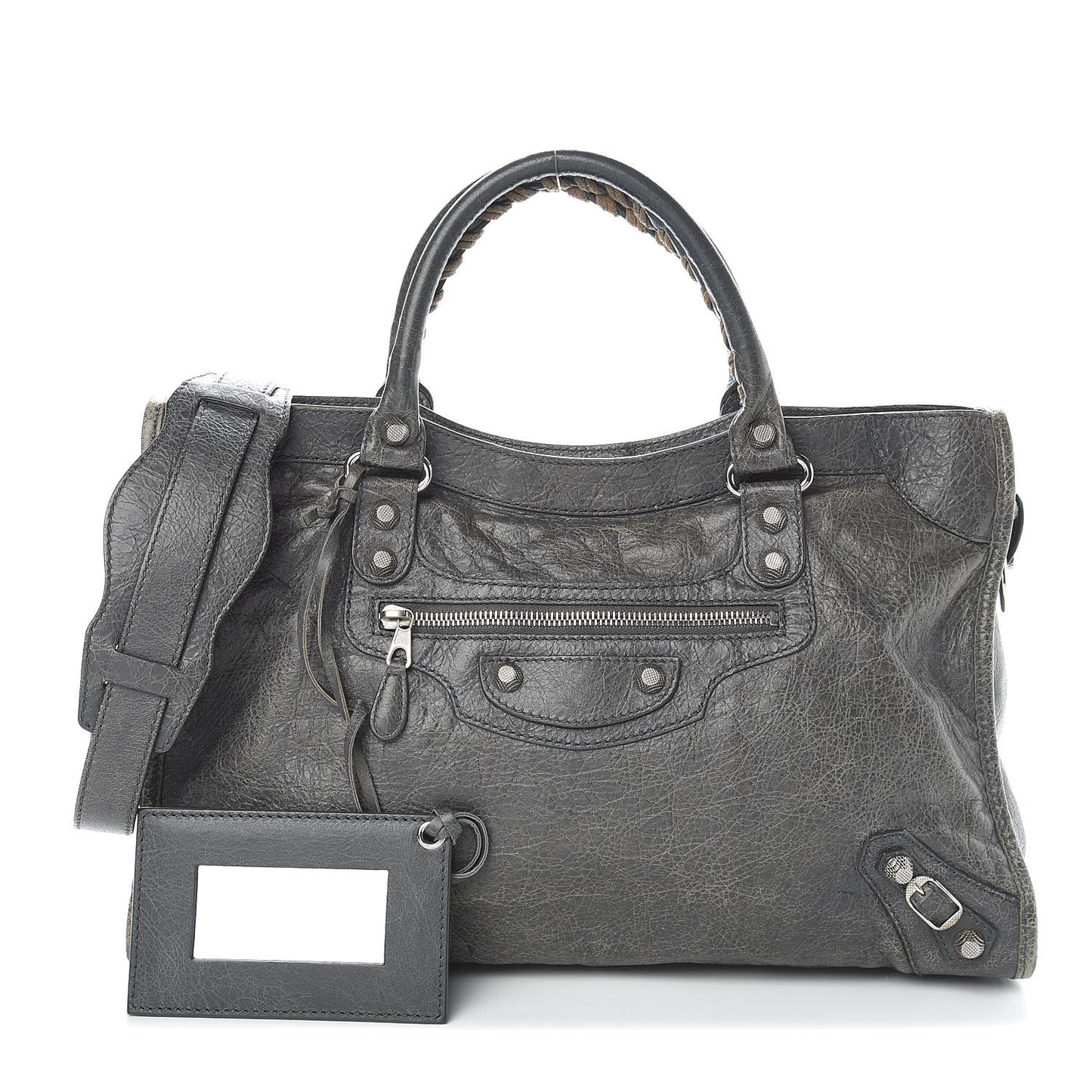Agneau Giant 12 Silver Hardware City Gris Tarmac