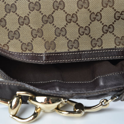Gucci Monogram Large Wave Hobo Dark Brown 11 of 15