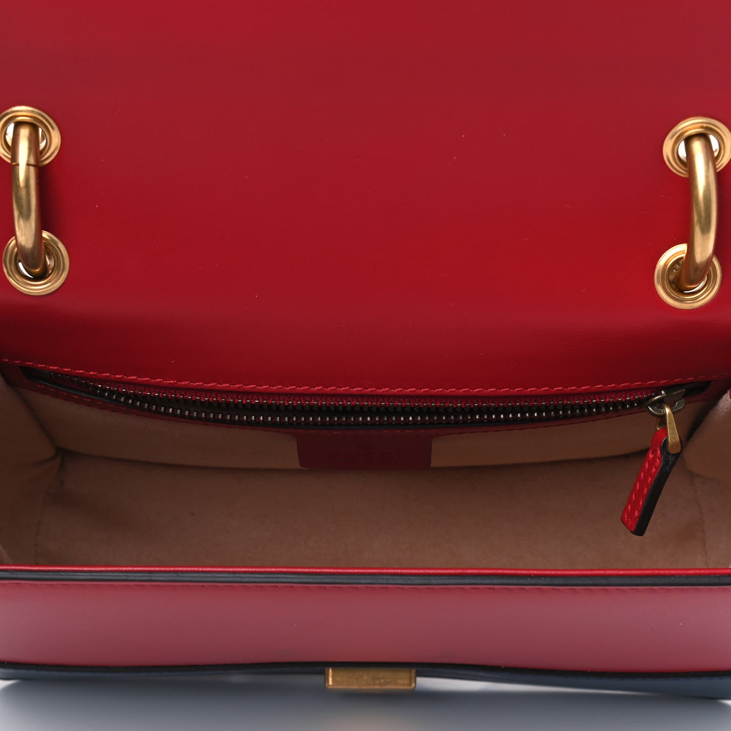 Gucci Calfskin Sylvie Web Queen Margaret Shoulder Bag Blue Agata Hibiscus Red Mystic White 4 of 5