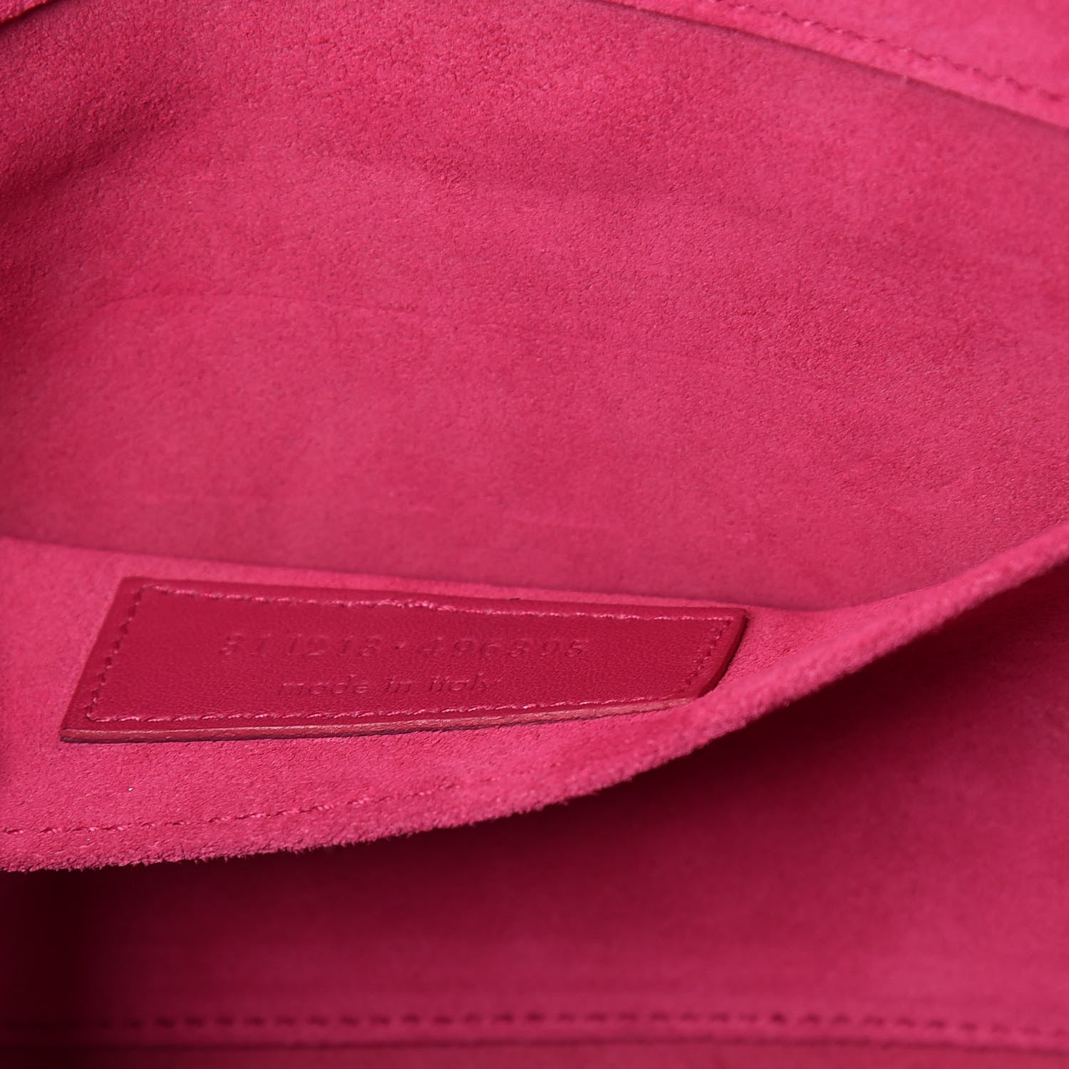 Saint Laurent Calfskin Classic Y Ligne Clutch Fuchsia 8 of 11