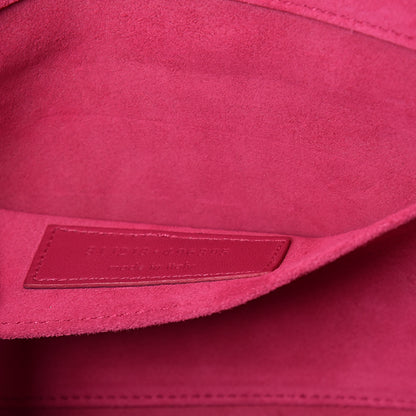 Saint Laurent Calfskin Classic Y Ligne Clutch Fuchsia 8 of 11