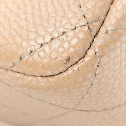 Chanel Pearly Caviar Quilted Mini Rectangular Flap Beige 22 of 26