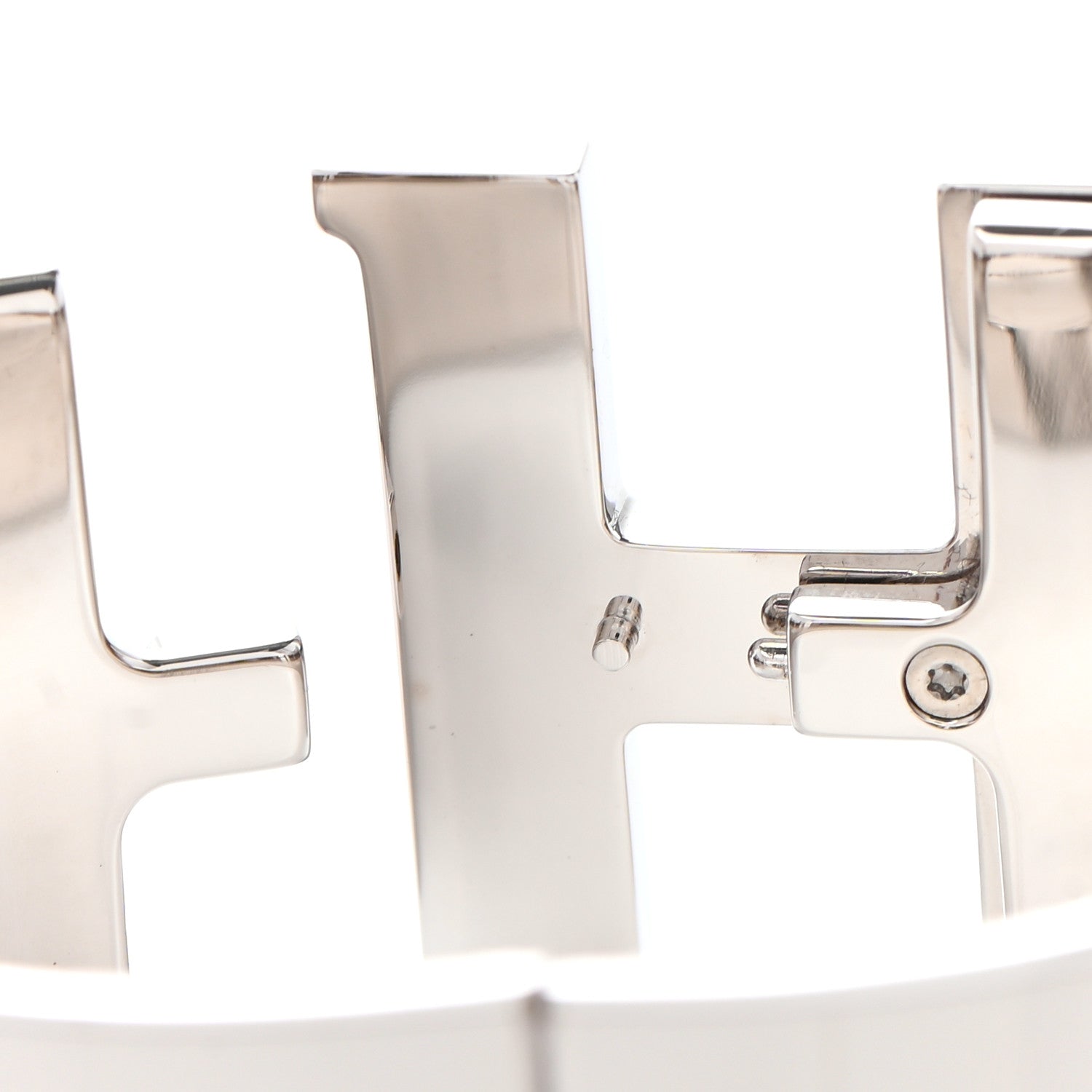 Hermes Enamel Clic Clac H Extra Wide Bracelet PM Capucine White 6 of 6