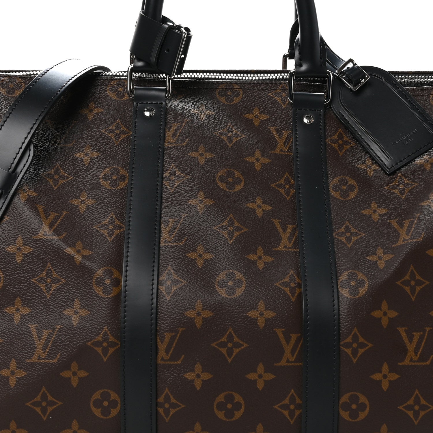 Louis Vuitton Monogram Macassar Keepall Bandouliere 45 6 of 10