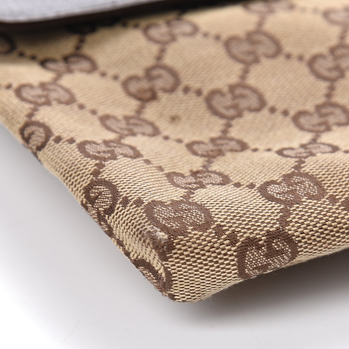 GG Monogram Double Pocket Belt Bag Dark Brown