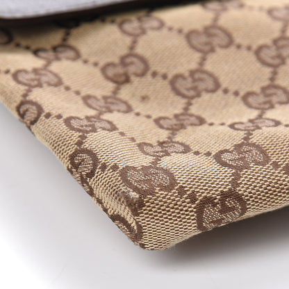 Gucci GG Monogram Double Pocket Belt Bag Dark Brown 9 of 10
