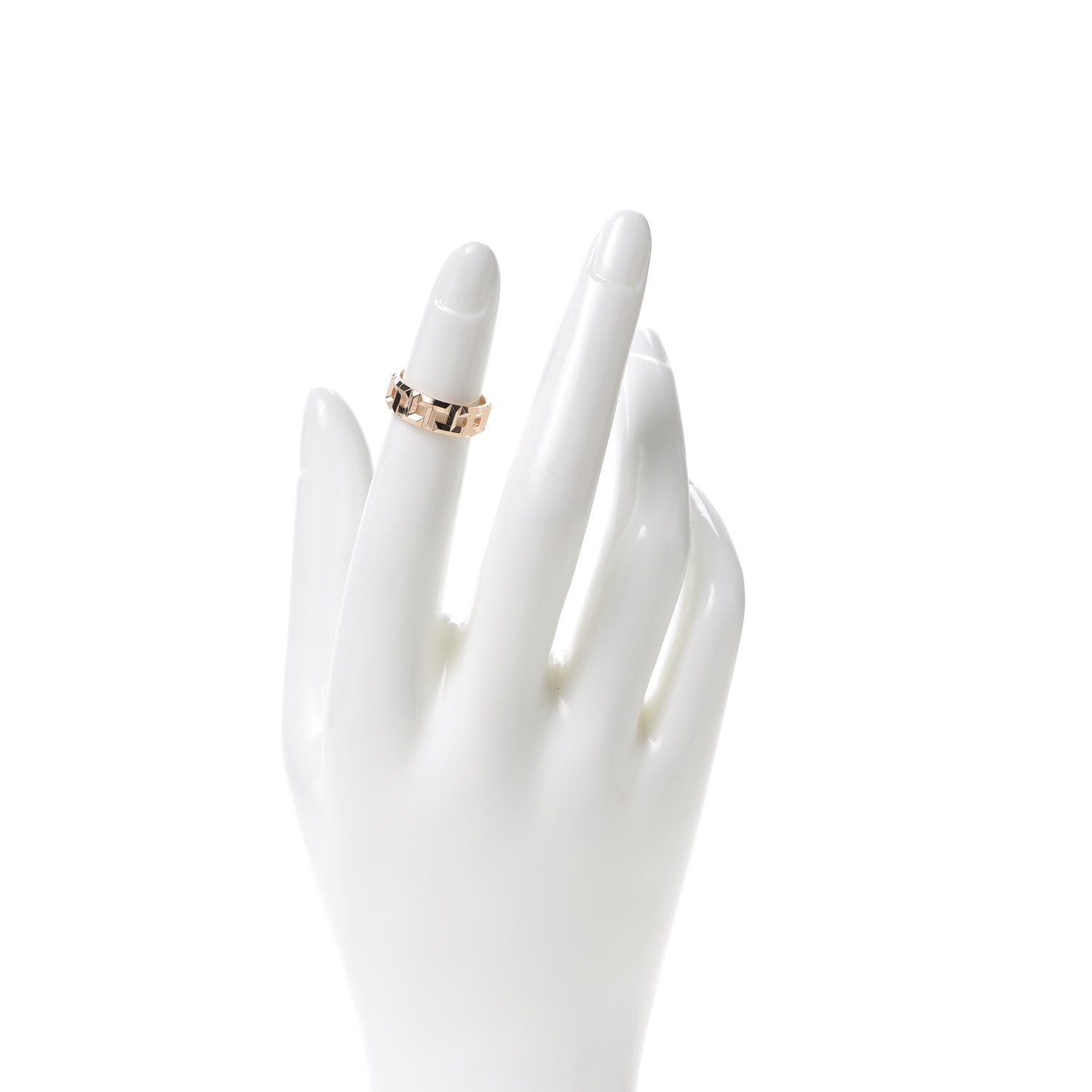 Tiffany 18K Rose Gold Wide T True Ring 45 3.25 2 of 5