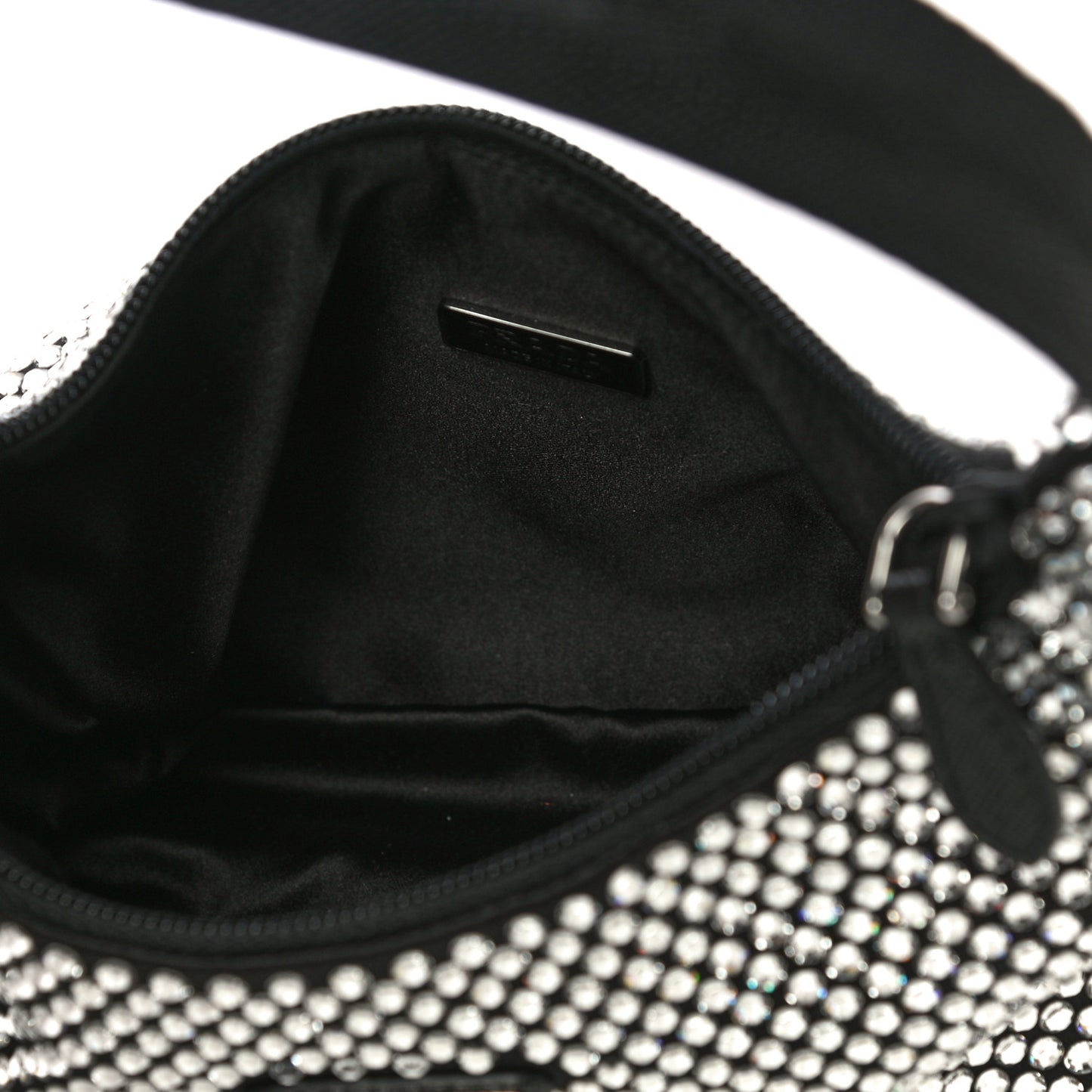 Satin Crystal Mini Re-Edition 2000 Bag Cristal