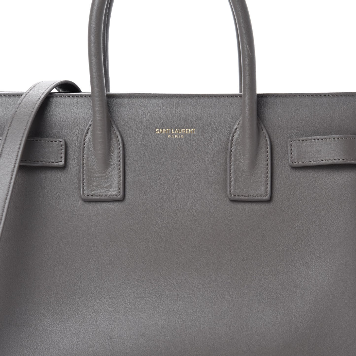 Grained Calfskin Baby Sac de Jour Fog
