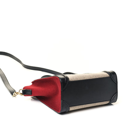 Celine Felt Smooth Calfskin Nano Tri-Color Luggage Beige 3 of 4