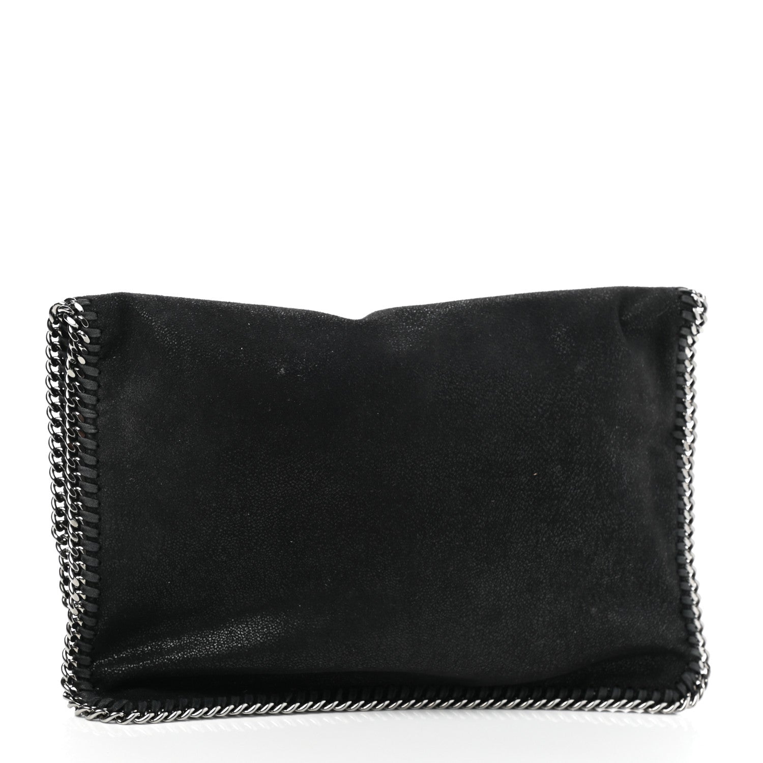 Stella McCartney Shaggy Deer Falabella Fold Over Clutch Black 3 of 9