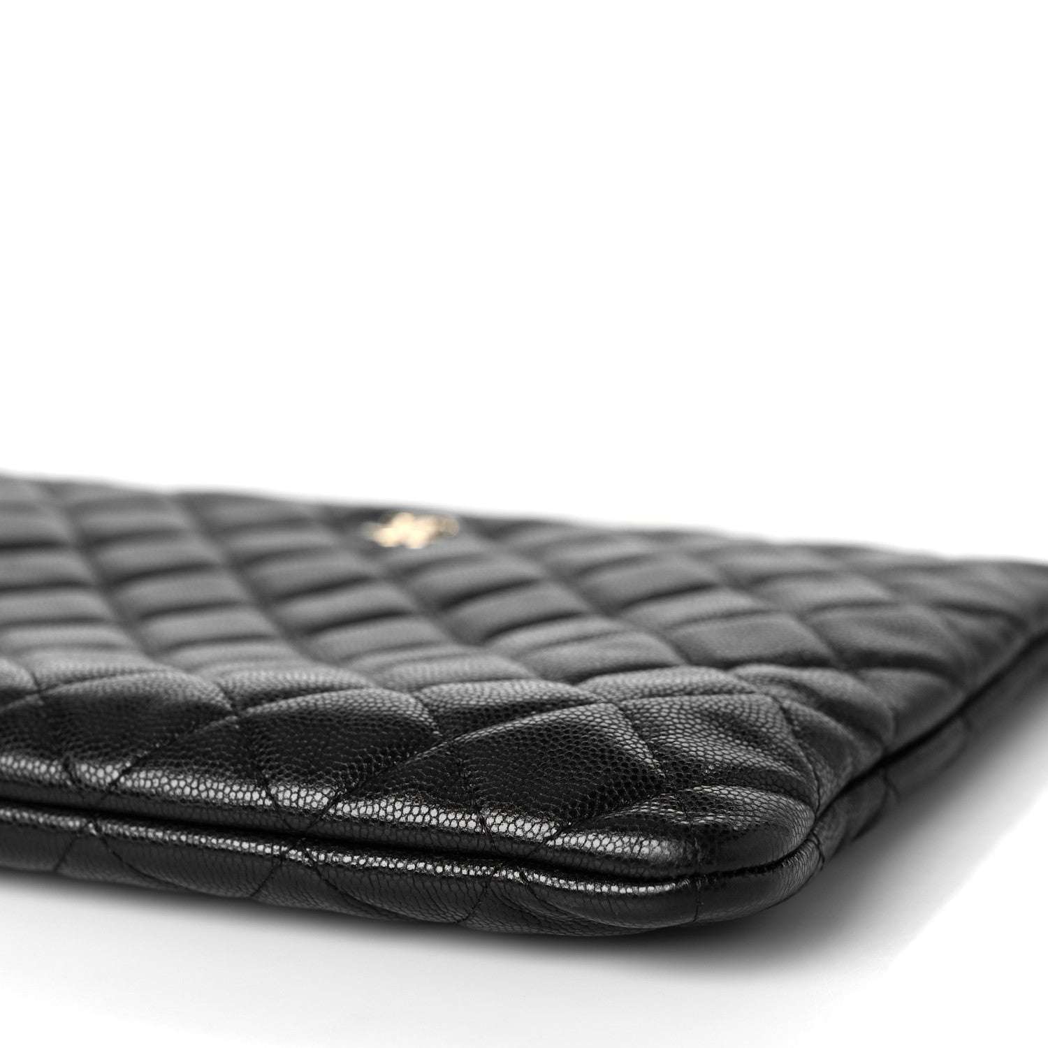 Chanel Caviar Quilted Medium Cosmetic Case Black 9 of 10