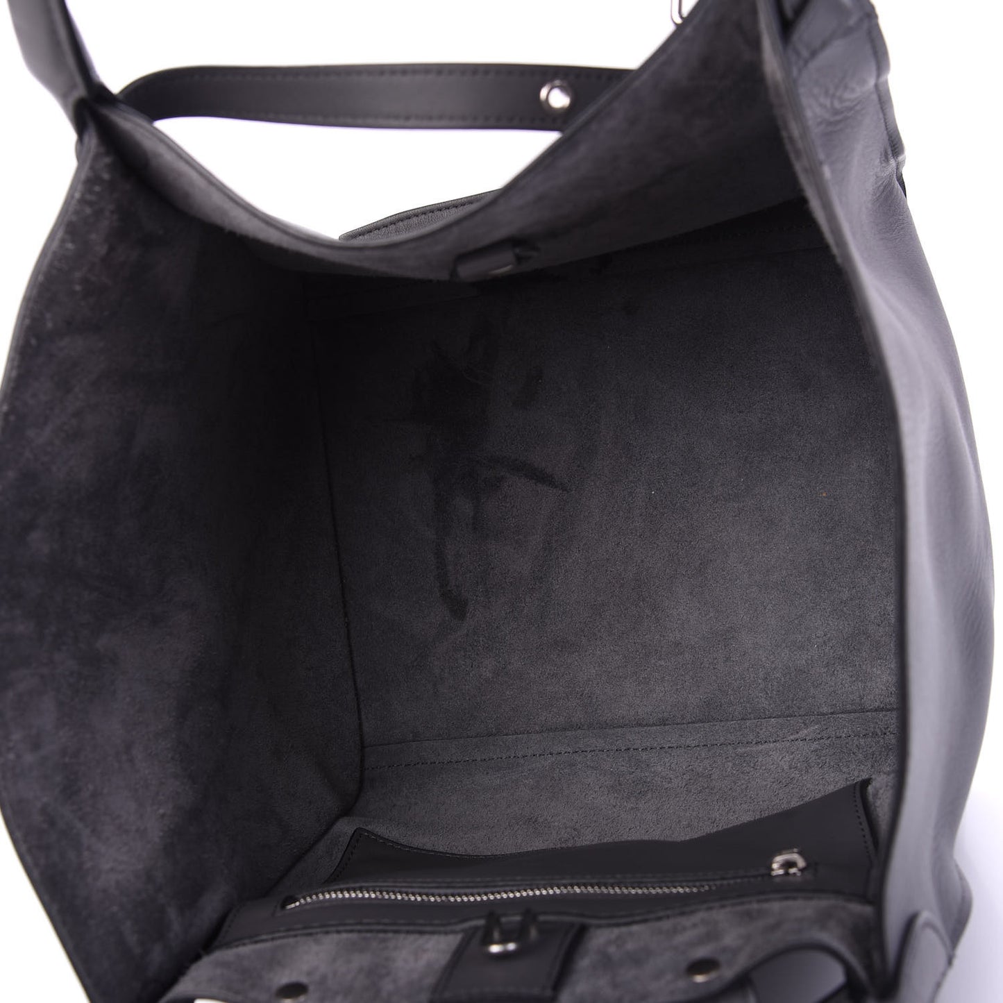 Supple Calfskin Small Big Bag Medium Grey
