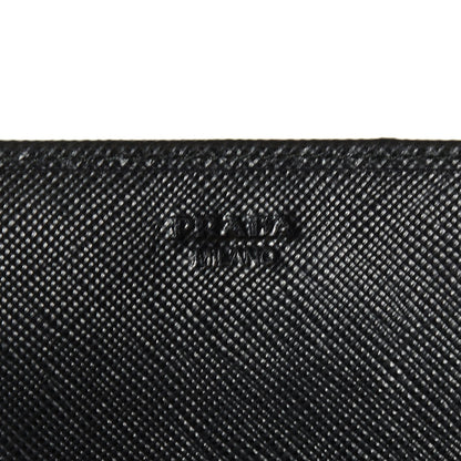 Prada Saffiano Metal Oro Chain Wallet Nero Black 6 of 8