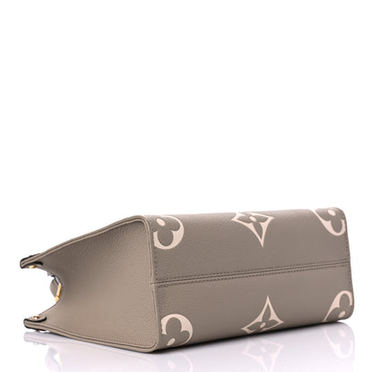 Louis Vuitton Empreinte Monogram Giant Onthego PM Tourterelle Creme 4 of 8
