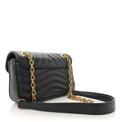 Louis Vuitton Calfskin LV New Wave Chain Bag Black 3 of 10