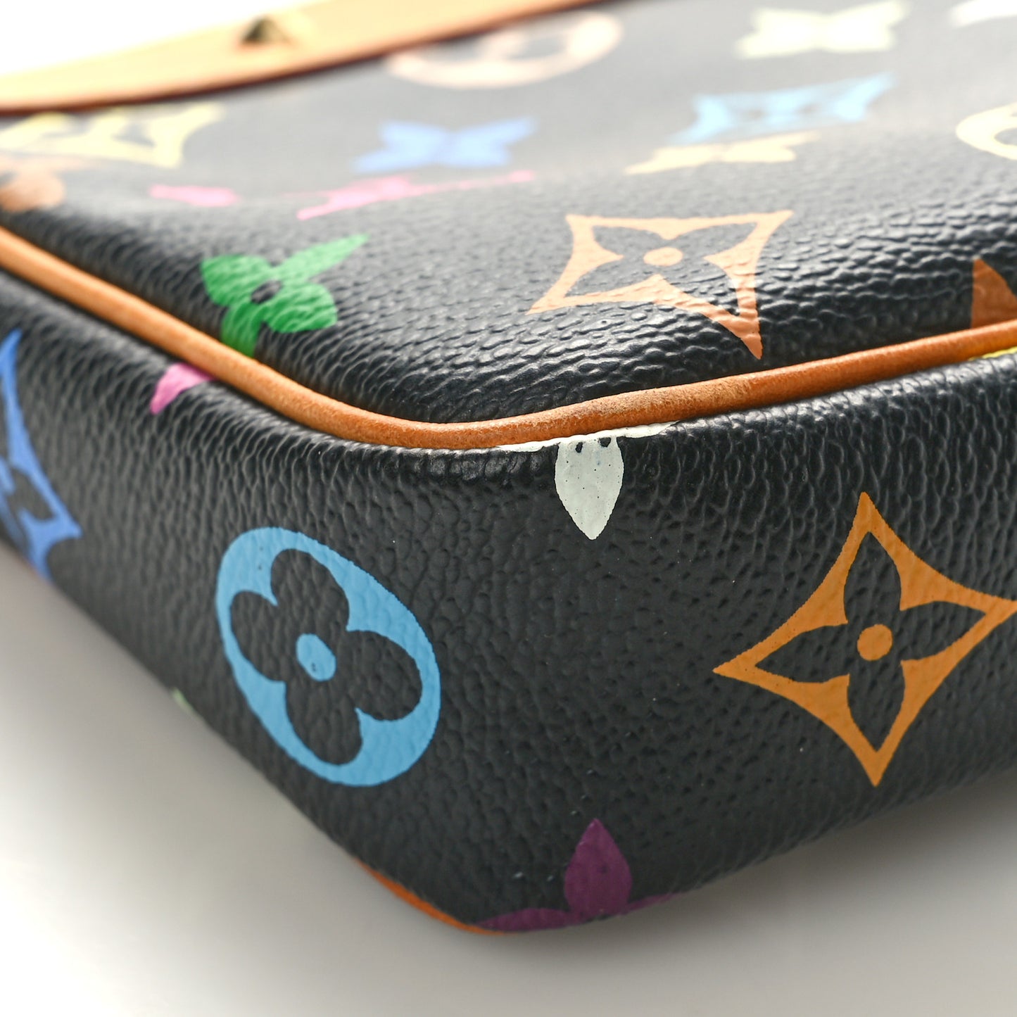 Monogram Multicolor Pochette Accessories Black