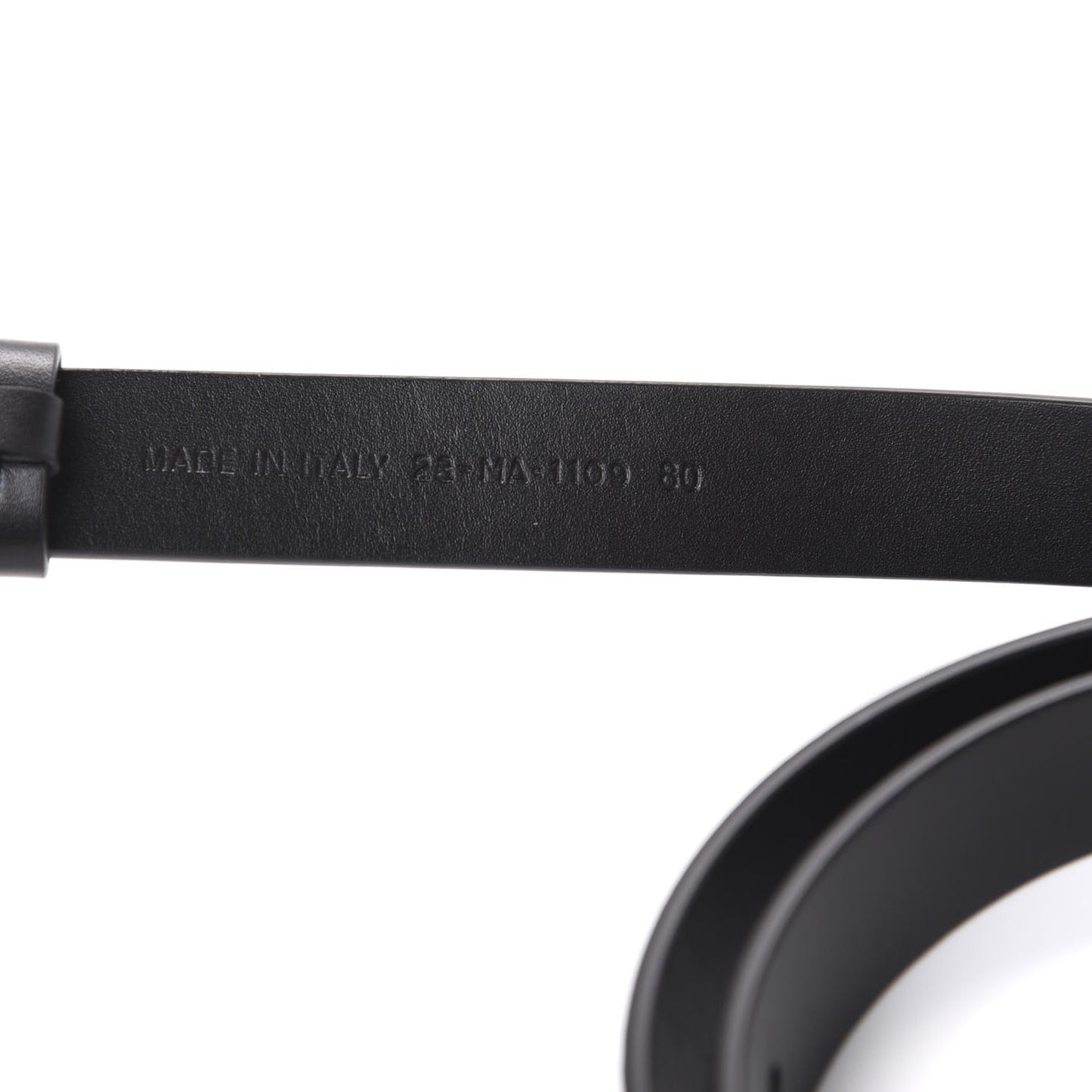 Calfskin Saddle Belt 80 Black