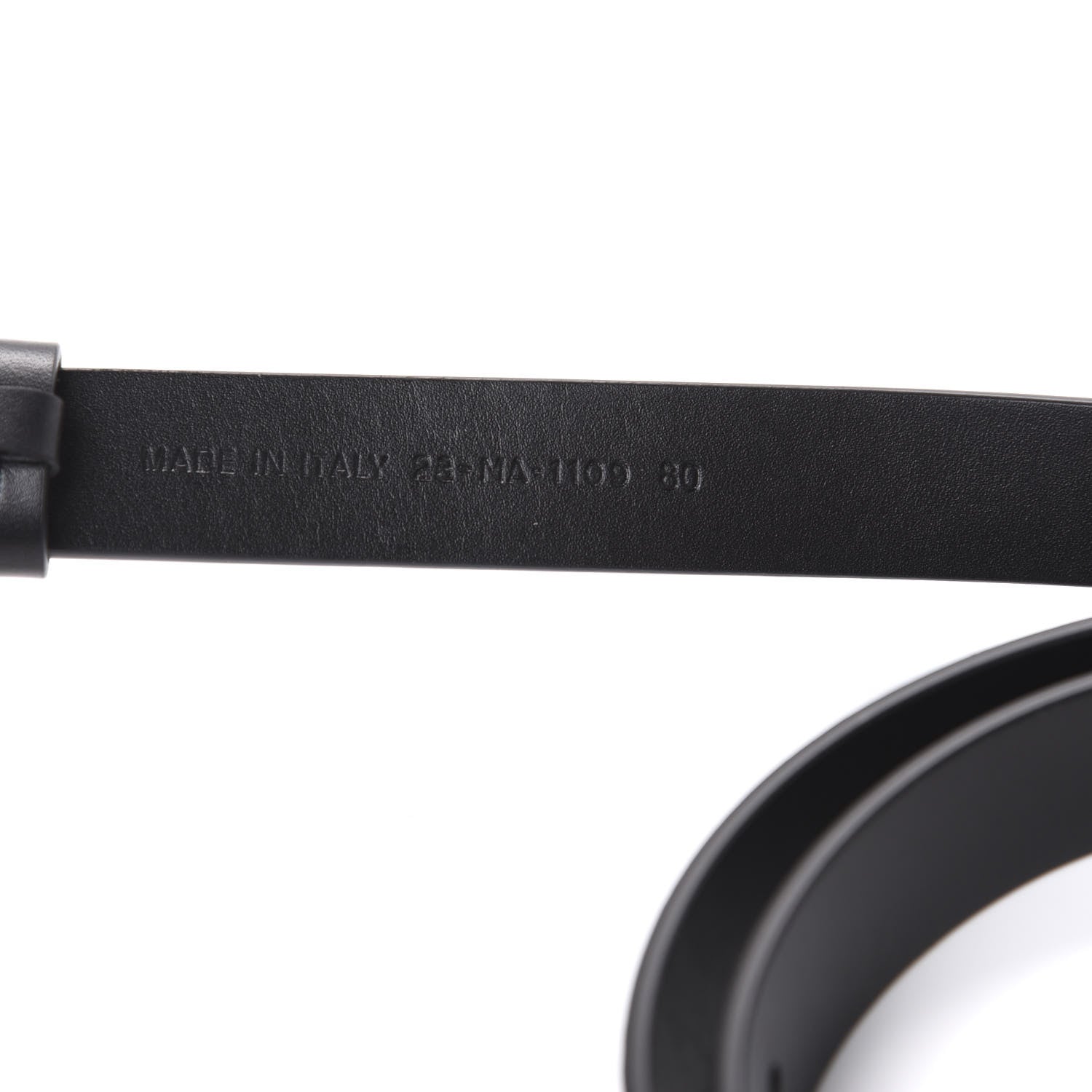 Christian Dior Calfskin Saddle Belt 80 Black 3 of 7