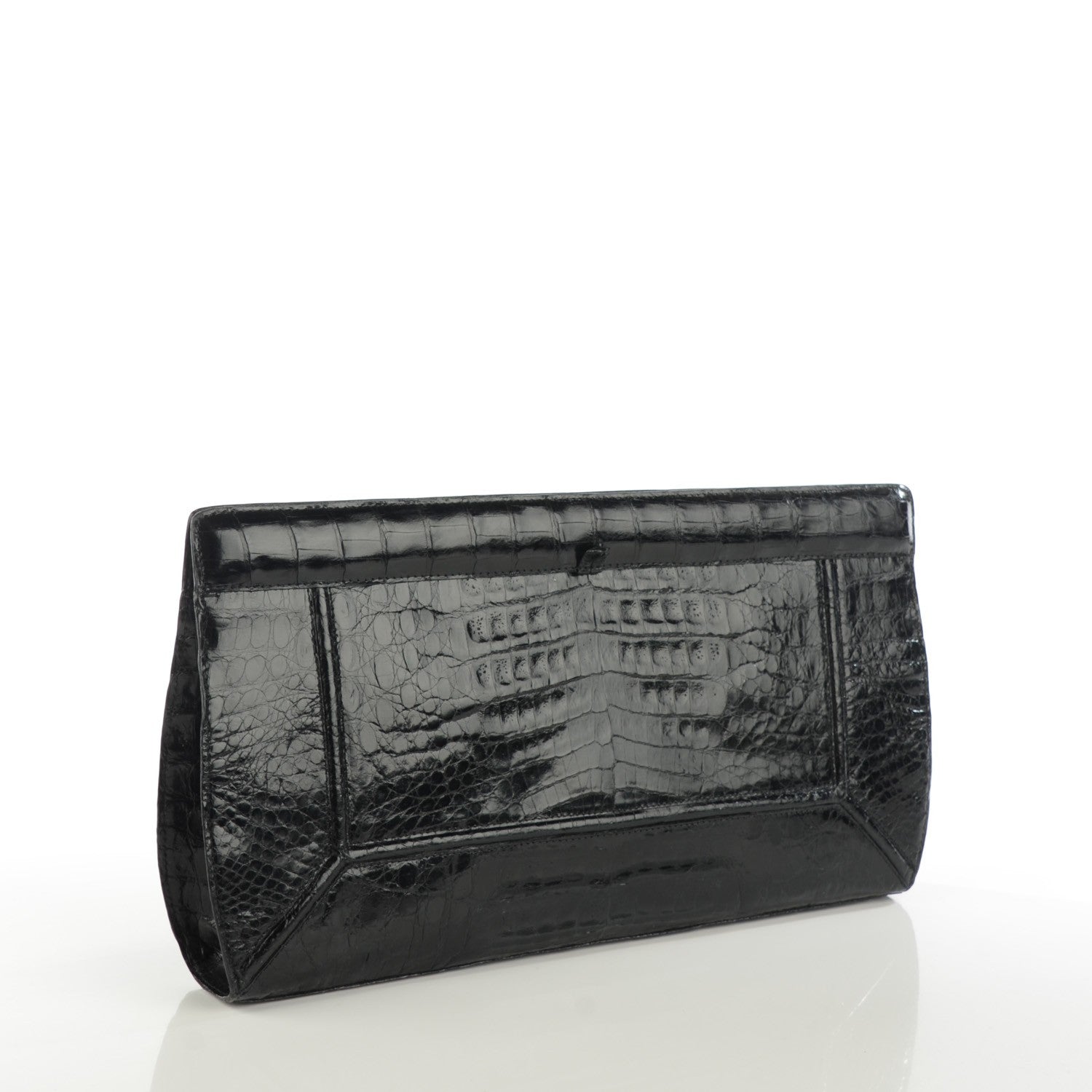 Nancy Gonzalez Crocodile Clutch Black 3 of 6