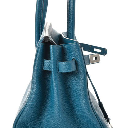 Hermes Togo Birkin 35 Bleu De Galice 34 of 38